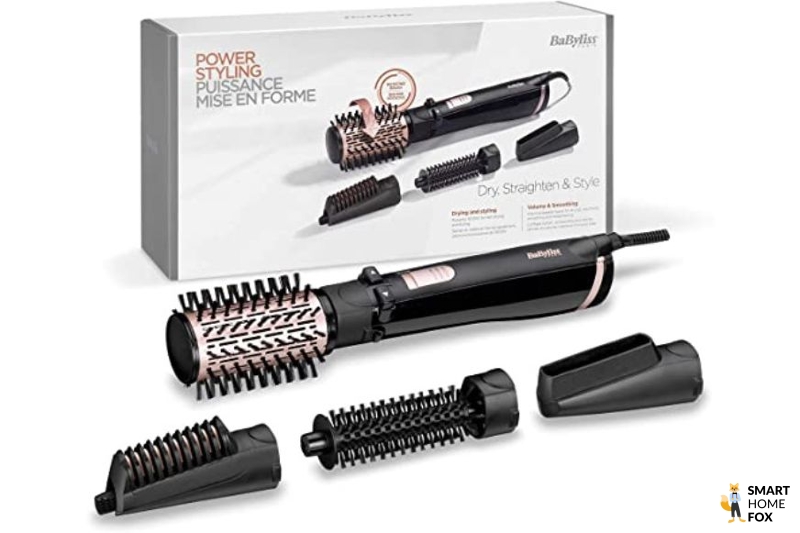 Вы можете увидеть комплект поставки фен-щетки Babyliss AS200E.